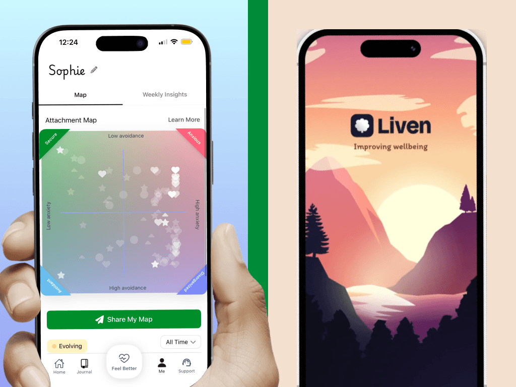 Attached vs. Liven: Which App Is Better for Fixing Anxious, Disorganized or Avoidant Attachment?