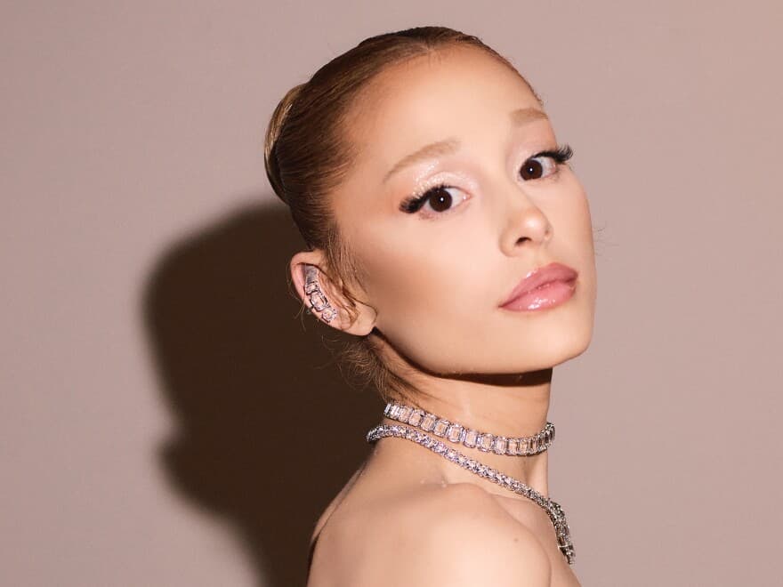 Ariana Grande performing on stage